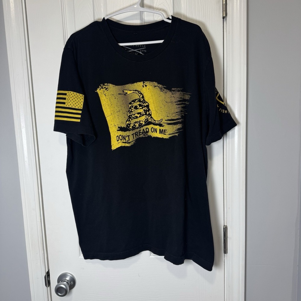 Grunt Style Don't Tread On Me This We'll Defend Men's Dark Gray T-Shirt Xxl 2x